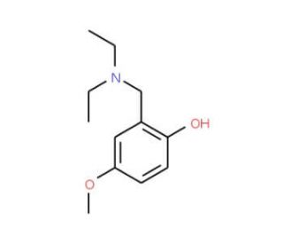 2-[(diethylamino)methyl]-4-methoxyphenol (CAS 23562-78-9) - chemical structure image