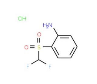 2-[(difluoromethyl)sulfonyl]aniline hydrochloride (CAS 1172364-87-2) - chemical structure image