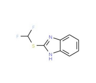 2-[(difluoromethyl)thio]-1H-benzimidazole - chemical structure image