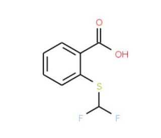2-[(difluoromethyl)thio]benzoic acid (CAS 79676-56-5) - chemical structure image