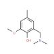 2-[(Dimethylamino)methyl]-6-methoxy-4-methylbenzenol - chemical structure image