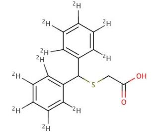 2-[(Diphenylmethyl)thio]acetic Acid-d10 - chemical structure image