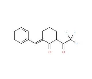 2-[(E)-Benzylidene]-6-(2,2,2-trifluoroacetyl)cyclohexanone - chemical structure image