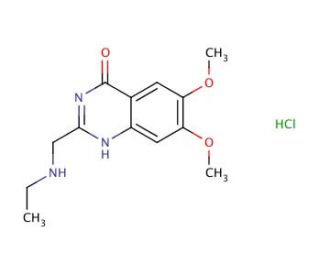 2-[(ethylamino)methyl]-6,7-dimethoxyquinazolin-4(3H)-one hydrochloride - chemical structure image