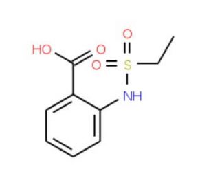 2-[(ethylsulfonyl)amino]benzoic acid (CAS 923248-03-7) - chemical structure image