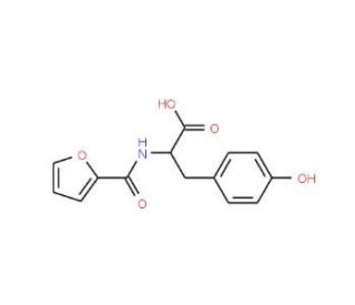 2-[(Furan-2-carbonyl)-amino]-3-(4-hydroxy-phenyl)-propionic acid - chemical structure image
