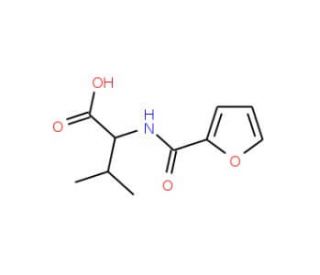 2-[(Furan-2-carbonyl)-amino]-3-methyl-butyric acid - chemical structure image