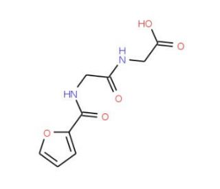 {2-[(Furan-2-carbonyl)-amino]-acetylamino}-acetic acid - chemical structure image