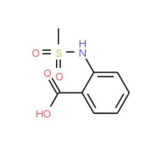 2-[(methylsulfonyl)amino]benzoic acid (CAS 162787-61-3) - chemical structure image