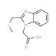 {2-[(methylthio)methyl]-1H-benzimidazol-1-yl}acetic acid - chemical structure image