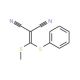 2-[(Methylthio)(phenylthio)methylene]malononitrile (CAS 54561-69-2) - chemical structure image