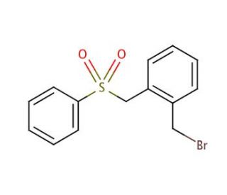 2-[(Phenylsulfonyl)methyl]benzyl bromide (CAS 88116-02-3) - chemical structure image