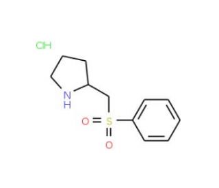 2-[(Phenylsulfonyl)methyl]pyrrolidinehydrochloride - chemical structure image