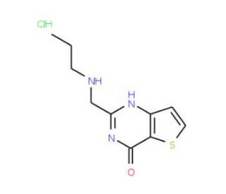 2-[(propylamino)methyl]-3H,4H-thieno[3,2-d]pyrimidin-4-one hydrochloride - chemical structure image