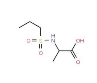 2-[(propylsulfonyl)amino]propanoic acid - chemical structure image