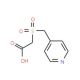 2-[(pyridin-4-ylmethane)sulfonyl]acetic acid - chemical structure image