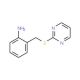 2-[(pyrimidin-2-ylsulfanyl)methyl]aniline - chemical structure image