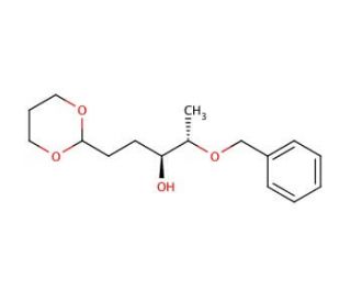 2-[(S,S)-2-Benzyloxy-3-hydroxy-pentyl]-1,3-dioxane - chemical structure image