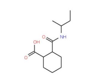 2-[(sec-butylamino)carbonyl]cyclohexanecarboxylic acid - chemical structure image