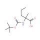 2-{[(tert-butoxy)carbonyl]amino}-2-methylpentanoic acid - chemical structure image