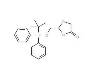 2-[(tert-Butyldiphenylsilyloxy)methyl]-1,3-dioxolan-4-one (CAS 145397-22-4) - chemical structure image