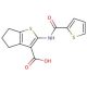 2-[(thien-2-ylcarbonyl)amino]-5,6-dihydro-4H-cyclopenta[b]thiophene-3-carboxylic acid - chemical structure image