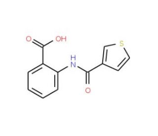2-[(thien-3-ylcarbonyl)amino]benzoic acid - chemical structure image