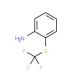 2-[(Trifluoromethyl)sulfanyl]aniline (CAS 347-55-7) - chemical structure image