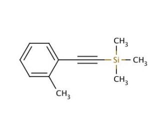 2-[(Trimethylsilyl)ethynyl]toluene (CAS 3989-15-9) - chemical structure image
