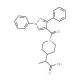 2-{1-[(1,3-Diphenyl-1H-pyrazol-4-yl)carbonyl]-piperidin-4-yl}propanoic acid - chemical structure image
