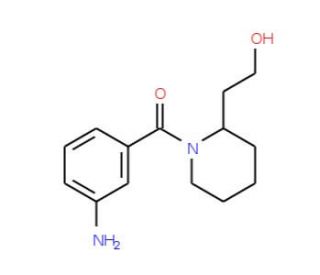 2-{1-[(3-aminophenyl)carbonyl]piperidin-2-yl}ethan-1-ol - chemical structure image