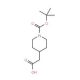 2-{1-[(tert-butoxy)carbonyl]piperidin-4-yl}acetic acid (CAS 157688-46-5) - chemical structure image