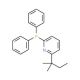 2-(1,1-Dimethylpropyl)-6-(diphenylphosphino)pyridine (CAS 947315-18-6) - chemical structure image