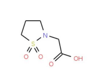 2-(1,1-dioxo-1&lambda;{6},2-thiazolidin-2-yl)acetic acid - chemical structure image