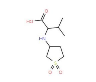 2-(1,1-Dioxo-tetrahydro-1lambda*6*-thiophen-3-yl-amino)-3-methylbutyric acid - chemical structure image