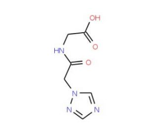2-[1-(1H-1,2,4-triazol-1-yl)acetamido]acetic acid - chemical structure image