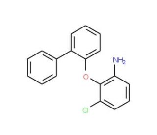 2-([1,1&prime;-Biphenyl]-2-yloxy)-3-chloroaniline - chemical structure image