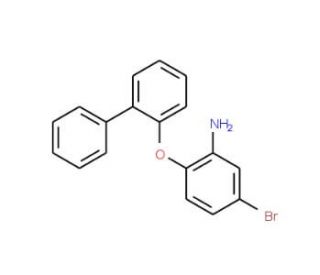 2-([1,1&prime;-Biphenyl]-2-yloxy)-5-bromoaniline - chemical structure image