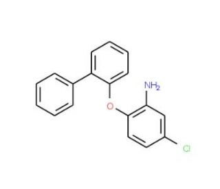 2-([1,1&prime;-Biphenyl]-2-yloxy)-5-chloroaniline - chemical structure image