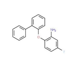 2-([1,1&prime;-Biphenyl]-2-yloxy)-5-fluoroaniline - chemical structure image