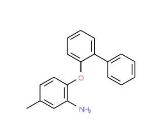 2-([1,1&prime;-Biphenyl]-2-yloxy)-5-methylaniline - chemical structure image