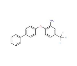 2-([1,1&prime;-Biphenyl]-4-yloxy)-5-(trifluoromethyl)-aniline - chemical structure image