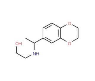 2-[1-(2,3-Dihydro-benzo[1,4]dioxin-6-yl)-ethylamino]-ethanol - chemical structure image