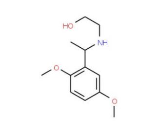 2-[1-(2,5-Dimethoxy-phenyl)-ethylamino]-ethanol - chemical structure image