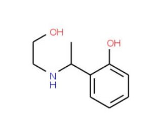 2-[1-(2-Hydroxy-ethylamino)-ethyl]-phenol - chemical structure image