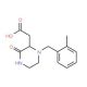 2-[1-(2-Methylbenzyl)-3-oxo-2-piperazinyl]-acetic acid (CAS 1022918-77-9) - chemical structure image