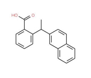 2-[1-(2-Naphthyl)ethyl]benzoic Acid (CAS 904236-46-0) - chemical structure image
