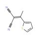 2-[1-(2-Thienyl)ethylidene]malononitrile (CAS 10432-44-7) - chemical structure image