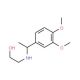 2-[1-(3,4-Dimethoxy-phenyl)-ethylamino]-ethanol - chemical structure image