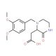 2-[1-(3,4-Dimethoxybenzyl)-3-oxo-2-piperazinyl]-acetic acid - chemical structure image